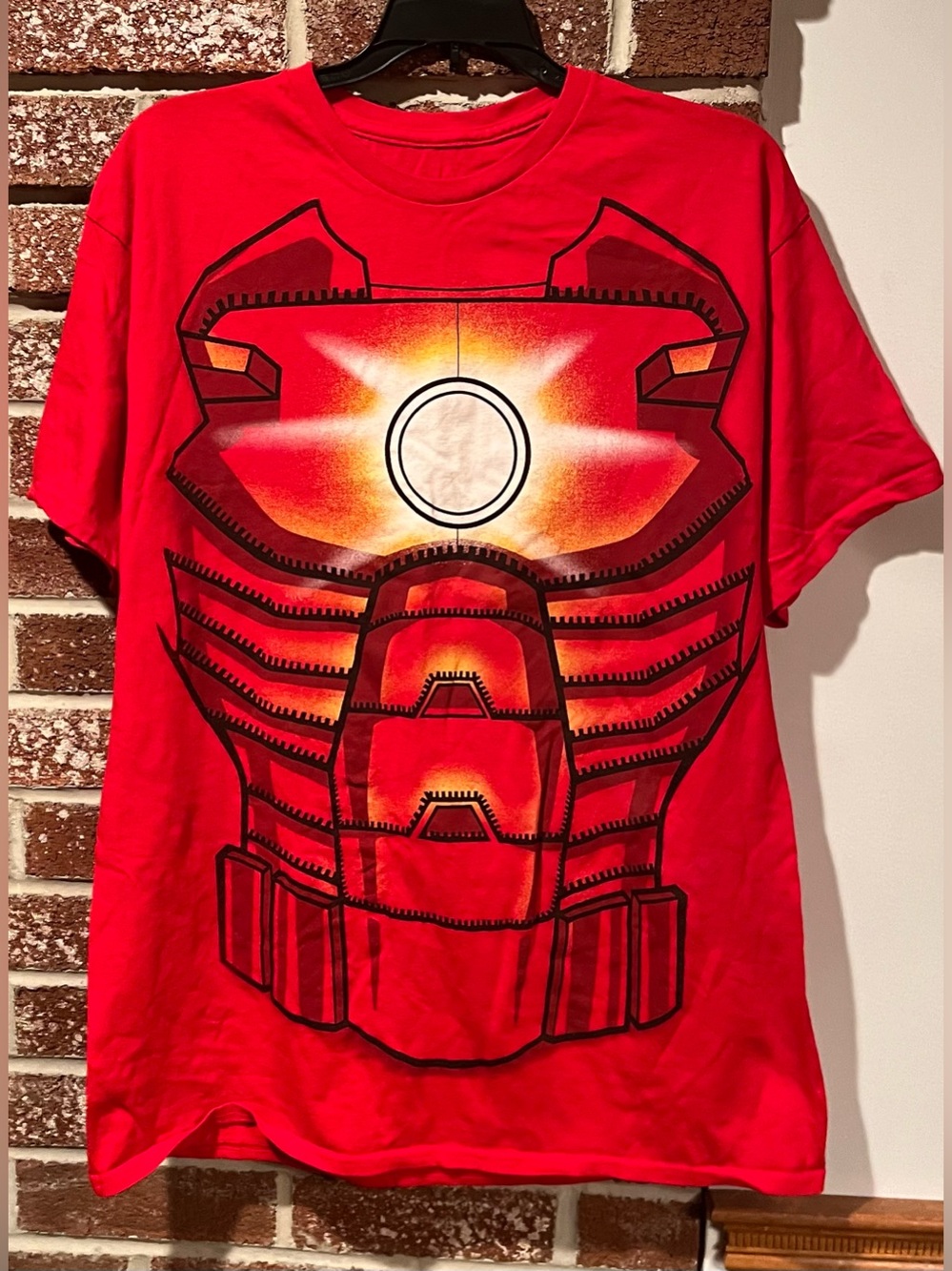Marvel Red Iron Man Arc Reactor Graphic Tee